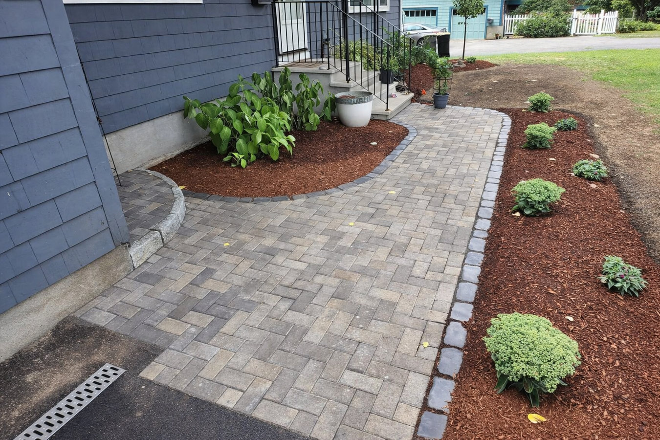 Concrete patio construction in Manchester, CT