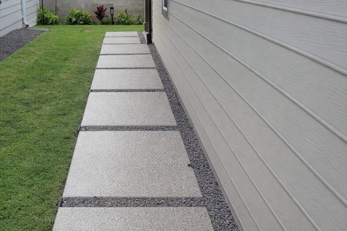 Concrete sidewalk building in Manchester, CT